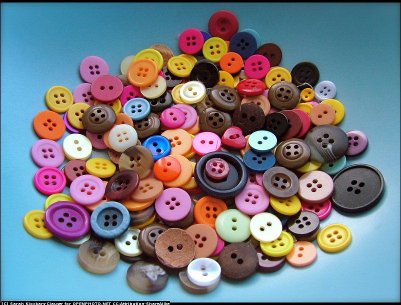 sample photo of sewing buttons